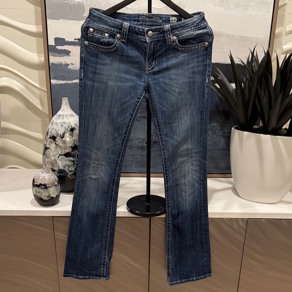 Miss Me Dark Blue Boot Cut Jeans